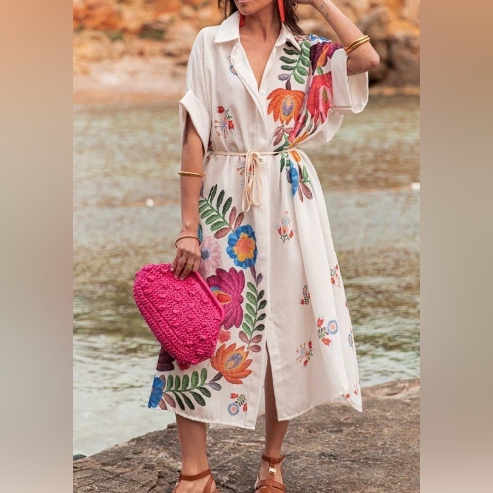 Floral Shirt Dress